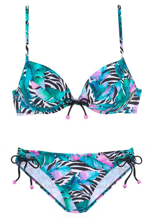 VIVANCE Bikini  jade / pink / sort / hvid