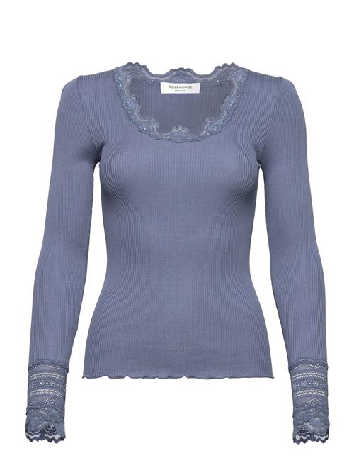 Rosemunde Rwbenita Ls O-Neck Lace Top Rosemunde Blue