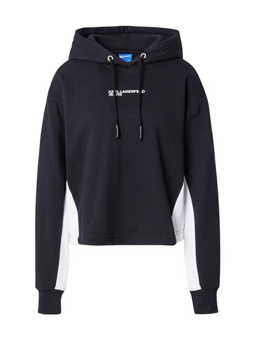 KARL LAGERFELD JEANS Sweatshirt  sort / hvid