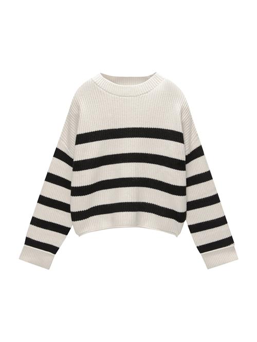 Pull&Bear Pullover  sort / hvid