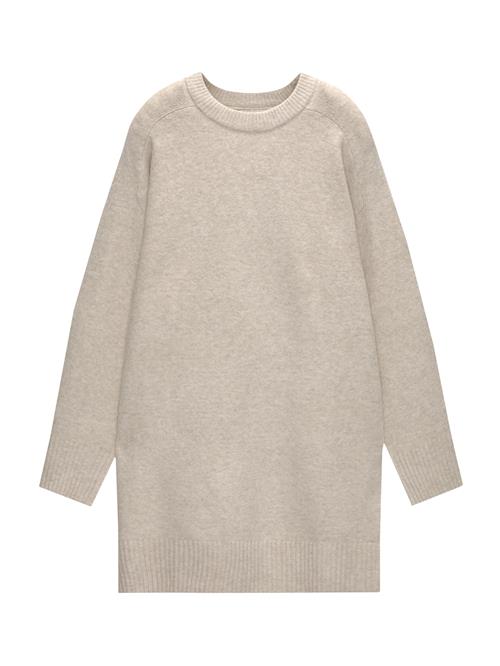 Pull&Bear Strikkjole  sand