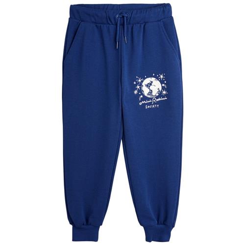 Mini Rodini Mini Rodini Society Emb Sweatpants Blå | Marine blå | 116/122 cm