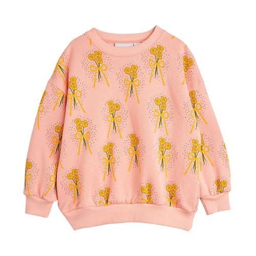 Mini Rodini Vinterblomster Aop Sweatshirt Pink | Lyserød | 80/86 cm