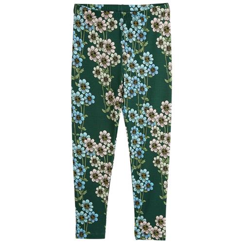 Mini Rodini Daisys Aop Leggings Grøn | Grønn | 128/134 cm