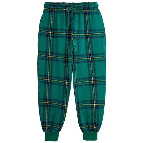 Mini Rodini Check Aop Sweatpants Green | Grønn | 92/98 cm