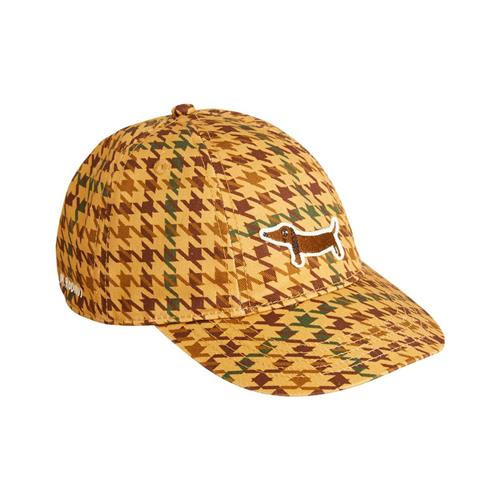 Mini Rodini Dog Houndstooth Aop Soft Cap Beige | Beige | 44/46 cm