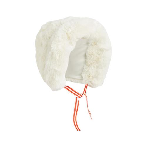 Mini Rodini Faux Fur Fold Up Hat Offwhite |  | 56/58 cm