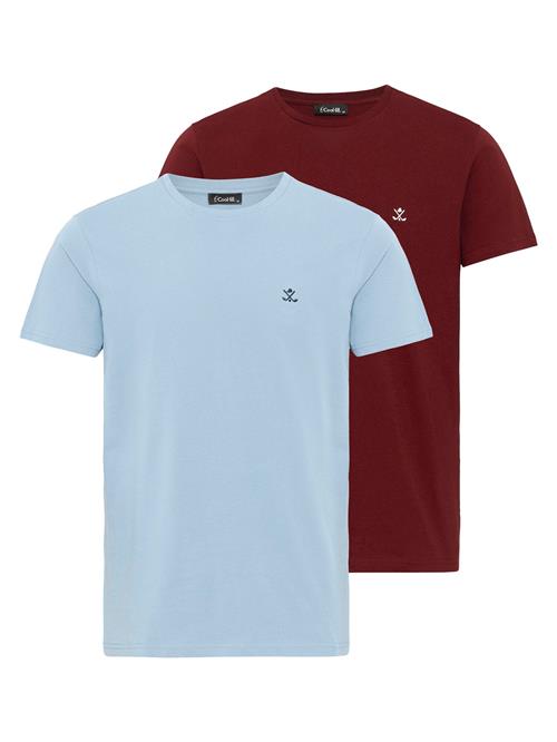 Cool Hill Bluser & t-shirts 'Manuel'  lyseblå / bordeaux