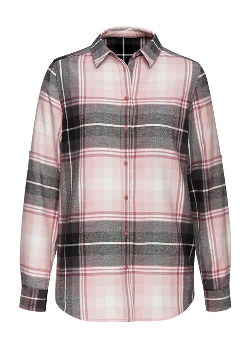 BUFFALO Bluse 'Buffalo'  pink / sort / hvid