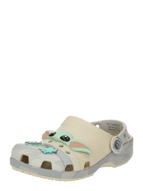 Crocs Åbne sko 'Grogu Classic'  beige / lyseblå / grå / mint