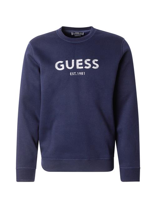 GUESS Sweatshirt  marin / hvid