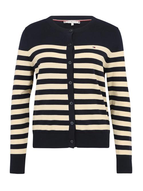 TOMMY HILFIGER Cardigan  sort / uldhvid