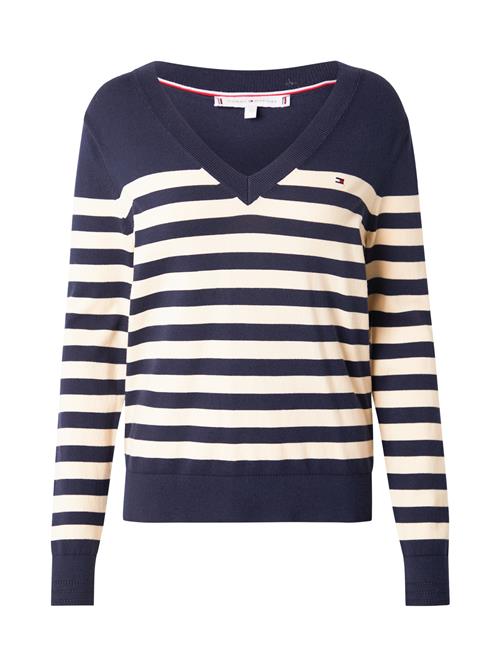 TOMMY HILFIGER Pullover  mørkeblå / naturhvid