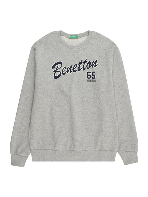 UNITED COLORS OF BENETTON Sweatshirt  marin / grå-meleret / hvid