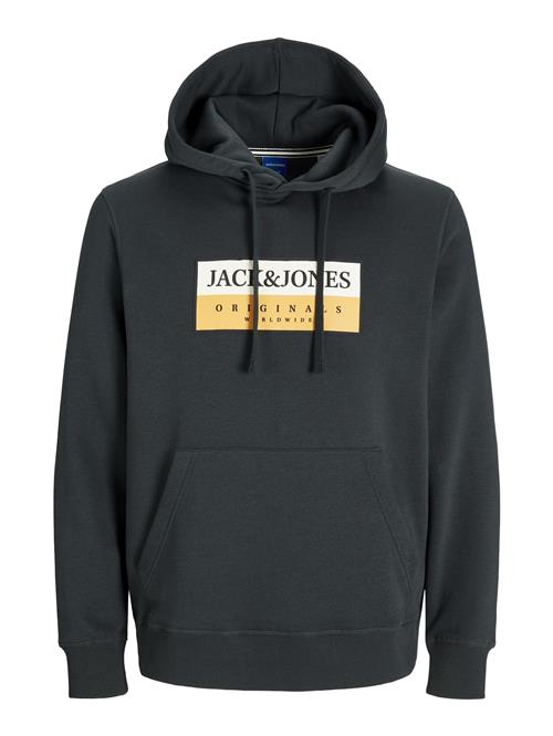 JACK & JONES Sweatshirt  orange / sort / hvid