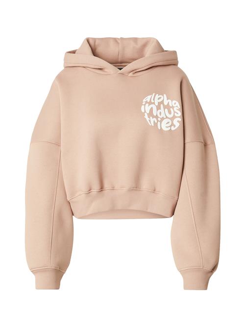 ALPHA INDUSTRIES Sweatshirt  koral / hvid