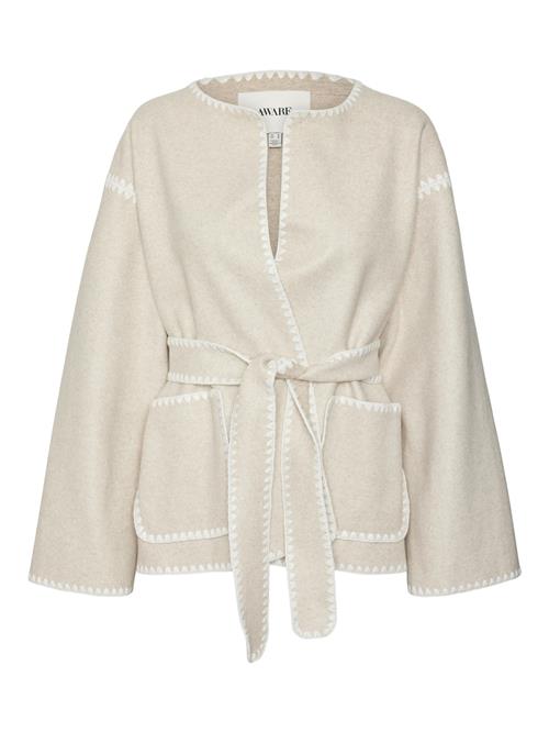 VERO MODA Overgangsjakke  beige / hvid