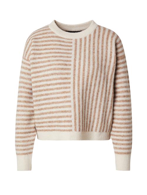 VERO MODA Pullover 'VMUranus'  lysebeige / mørkebeige