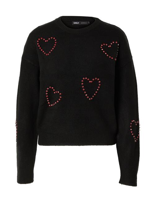 Se ONLY Pullover 'ONLDAISY'  rubinrød / sort ved About You