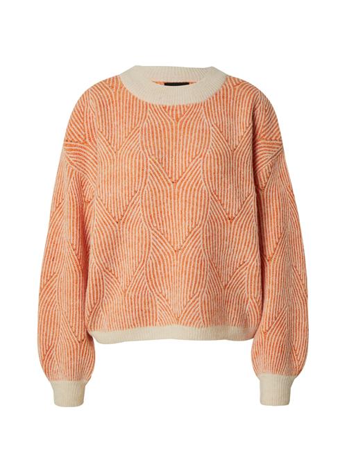 PIECES Pullover 'PCJENNA'  greige / orange