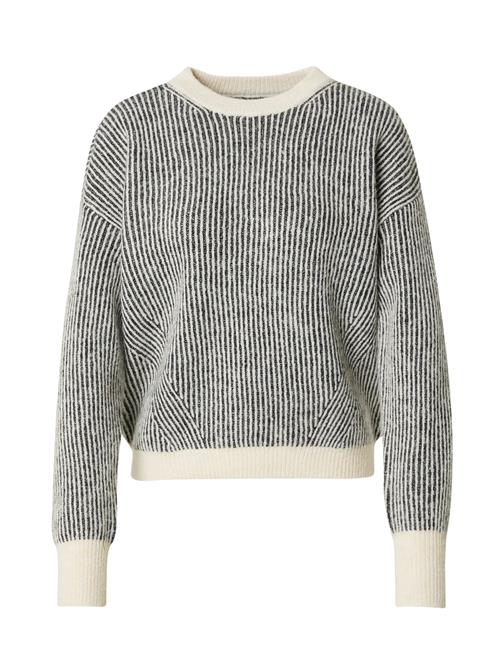 PIECES Pullover 'PCKarmen'  creme / sort-meleret