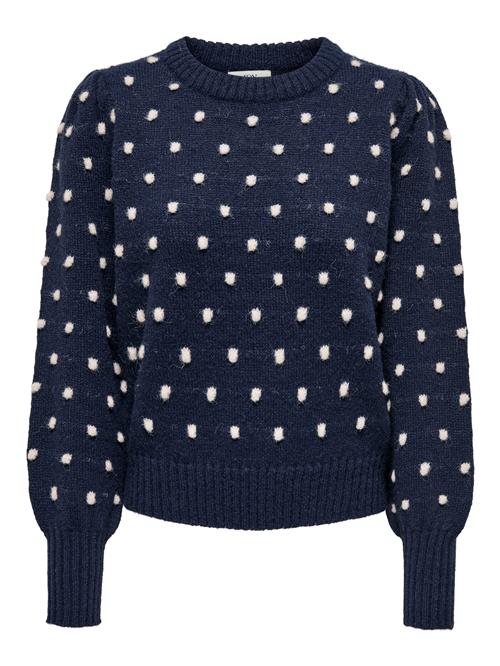 JDY Pullover 'JDYSIGRID'  natblå / hvid