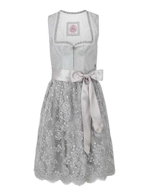 MARJO Dirndl  taupe / sølvgrå