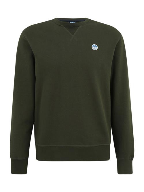 North Sails Sweatshirt  mørkegrøn / hvid