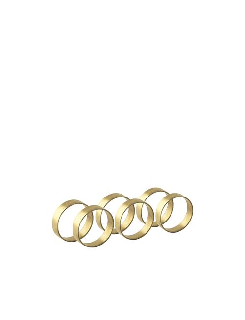 Broste Copenhagen Napkin Ring Ring 6-Pack Broste Copenhagen Gold