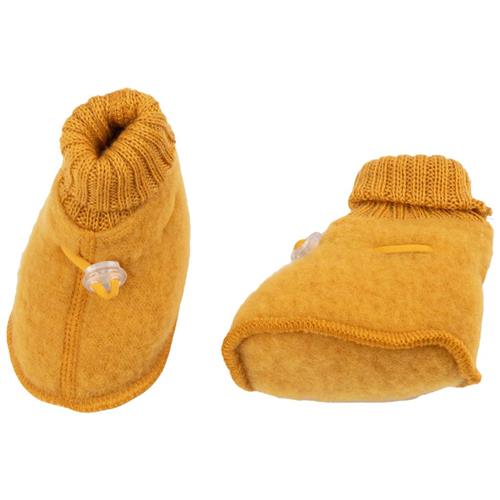 Joha Bløde uld baby booties Yellow | Gul | 90 cm