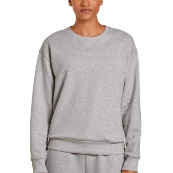 Se Calida Calida Circular Lounge Sweatshirt Gråmelerad bomuld X-Small Dame ved Timarco