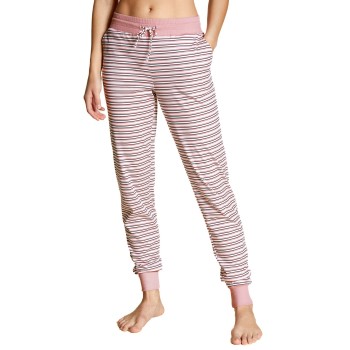 Calida Favourites Dreams Striped Pants Rosa stribet bomuld Large Dame