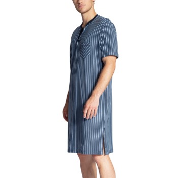 Calida Relax Imprint Nightshirt Blå bomuld Small Herre