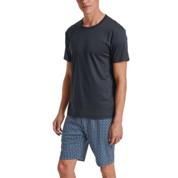 Calida Relax Streamline 2 Short Pyjamas Marine mønster bomuld Medium Herre