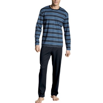 Calida Relax Streamline Pyjamas Marine/Blå bomuld Medium Herre