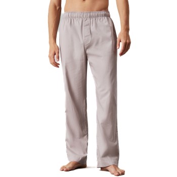 Se Calvin Klein Cotton Poplin Sleep Pant Grå bomuld Small Dame ved Timarco