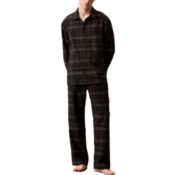 Se Calvin Klein Men Flannel Sleep Pant Sort bomuld Large Herre ved Timarco