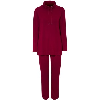 Damella Bamboo Frenchterry Suit Rød Bambus Medium Dame