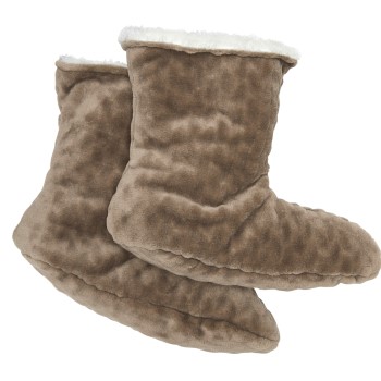 Damella Strømper Jaquard Fleece Slippers Brun polyester Str 38/40 Dame