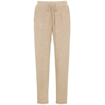 Se Damella Knitted Lounge Pants Beige X-Large Dame ved Timarco