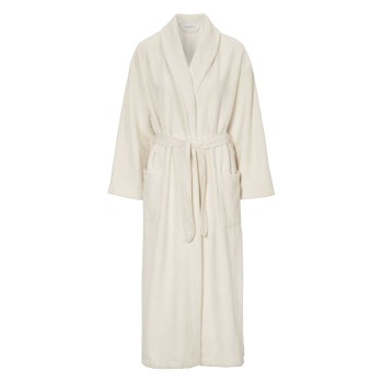 Damella Soft Velour Terry Robe Hvid Large Dame