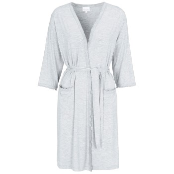 Damella Viscose Plain Wave Robe CL2 Lysegrå Bambus X-Large Dame