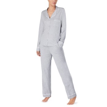 Se DKNY New Signature Pyjama Set Grå X-Large Dame ved Timarco