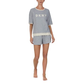 Se DKNY New Signature Sleep Set Grå X-Small Dame ved Timarco