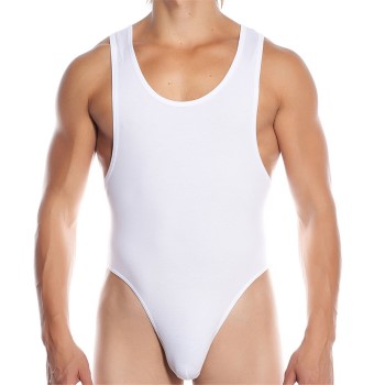 Doreanse Men String Body Hvid Large Herre