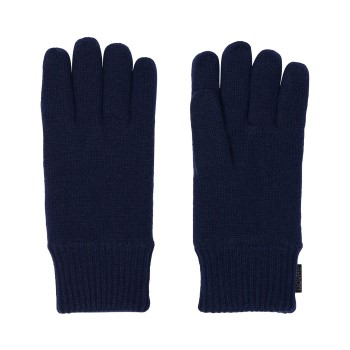 Dovre Mens Wool Gloves Marineblå uld One Size Herre