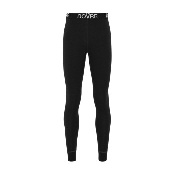 Dovre Organic Wool Long Johns Sort merinould Medium Herre