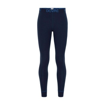 Dovre Organic Wool Long Johns Marineblå merinould Medium Herre