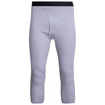 Dovre Three Quarter Long Johns Grå bomuld Small Herre