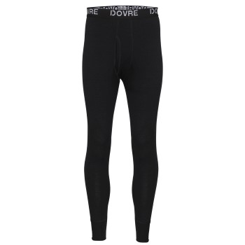 Dovre Wool Long Johns Sort merinould Small Herre